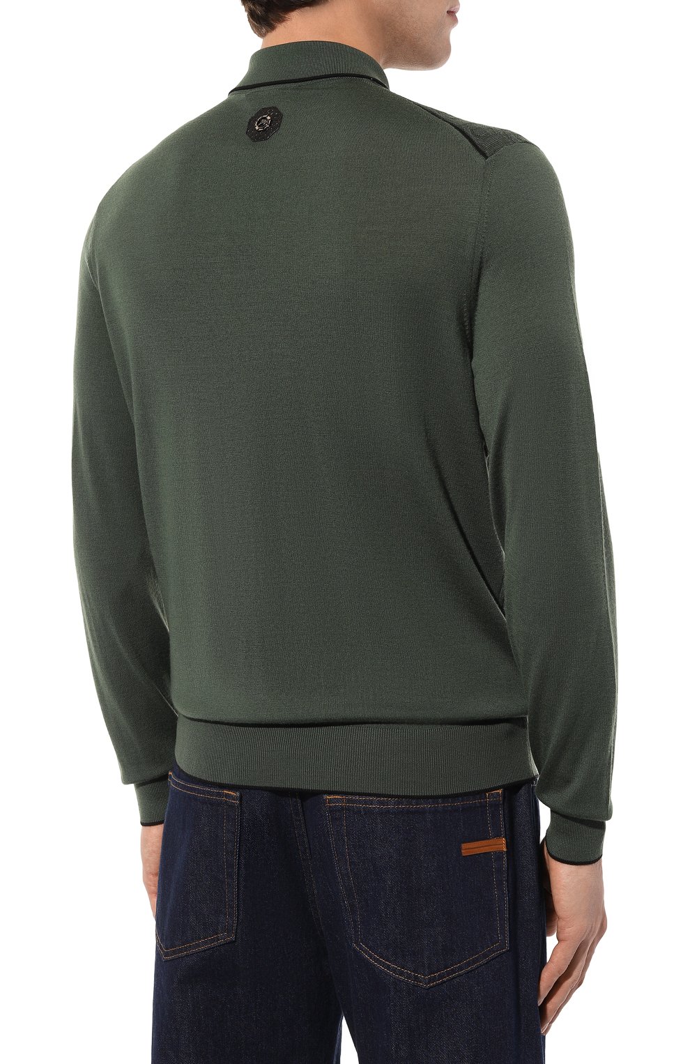 Поло из шерсти и шелка STEFANO RICCI, арт. KE06004AP1/E23405/ALG, фото 4