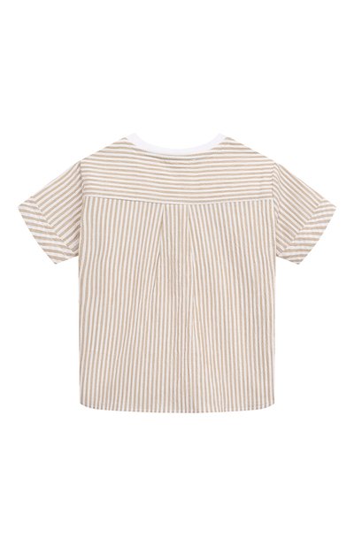 Хлопковая футболка MONNALISA, арт. 28C605, фото 2