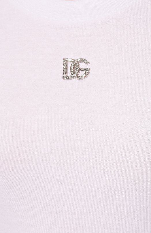 Хлопковая футболка Dolce & Gabbana F8T00Z/G7B3U Белый  F8T00Z/G7B3U Фото 5