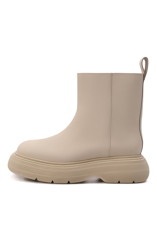 Кожаные полусапоги Gia Couture Кремовый, фото 4