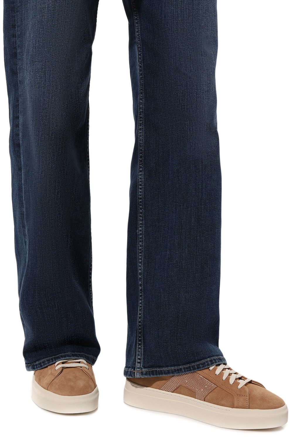 Замшевые кеды SANTONI, арт. WBGG61183PNNPSXS, фото 3