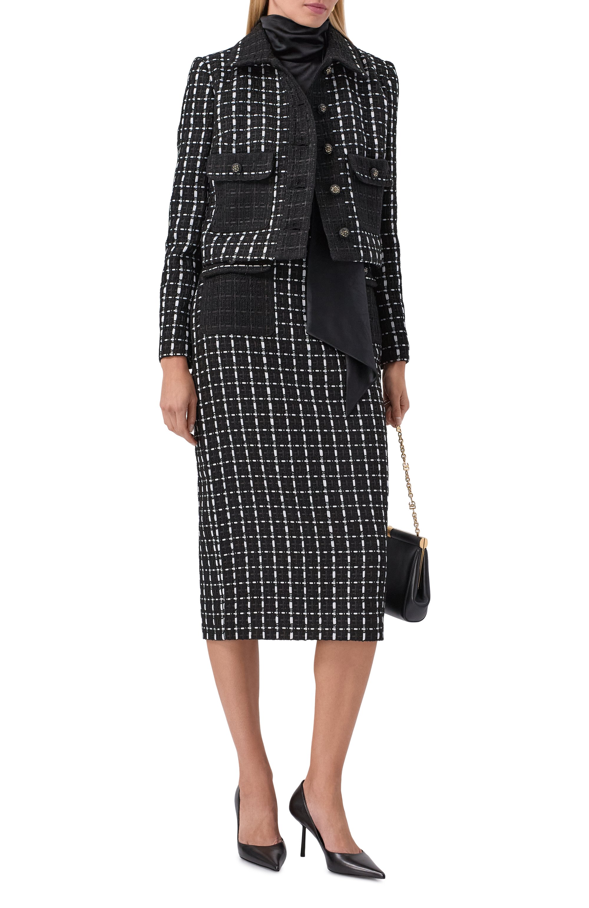 Твидовая юбка ELIE SAAB, арт. SK197NP25/TW007, фото 2