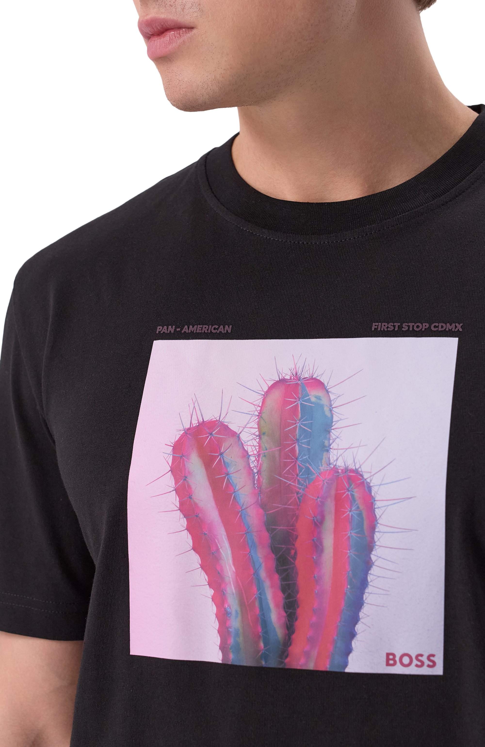 Хлопковая футболка BOSS ORANGE, арт. 50535079, фото 5