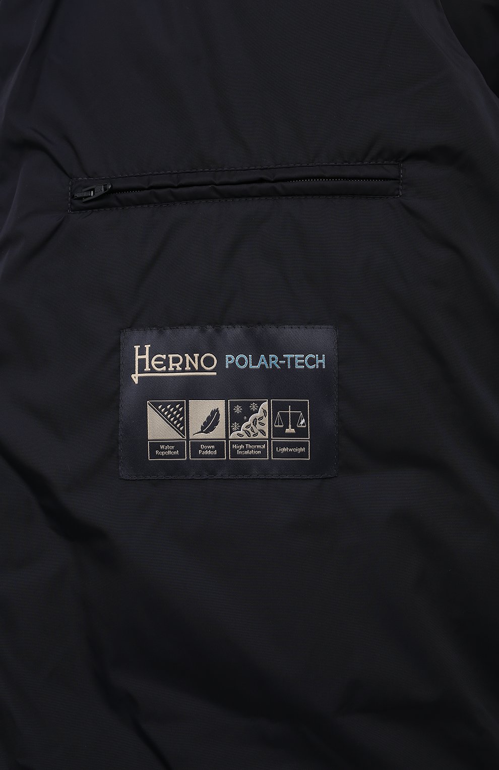 Пуховик HERNO темно-синего цвета по цене 87550 руб., арт. PI001149U/12004Z, фото 6 Пуховик HERNO, арт. PI001149U/12004Z, фото 6