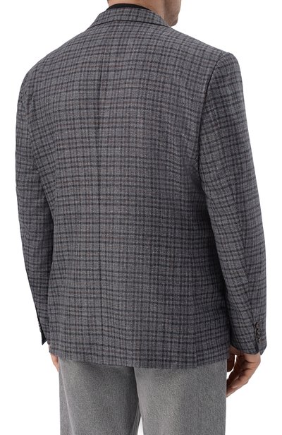 Шерстяной пиджак CORNELIANI голубого цвета по цене 127500 руб., арт. 28X018/2A16226, фото 4 Шерстяной пиджак CORNELIANI, арт. 28X018/2A16226, фото 4