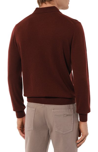 Поло из шерсти и кашемира CORNELIANI, арт. 94M579-9425184, фото 4