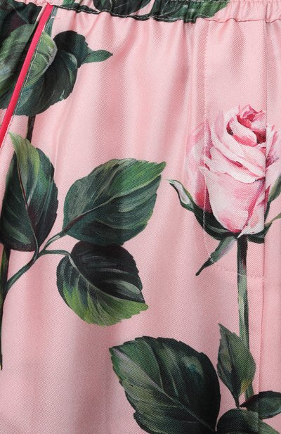 Шелковые брюки DOLCE & GABBANA, арт. L53P30/IS1X8/2-6, фото 3