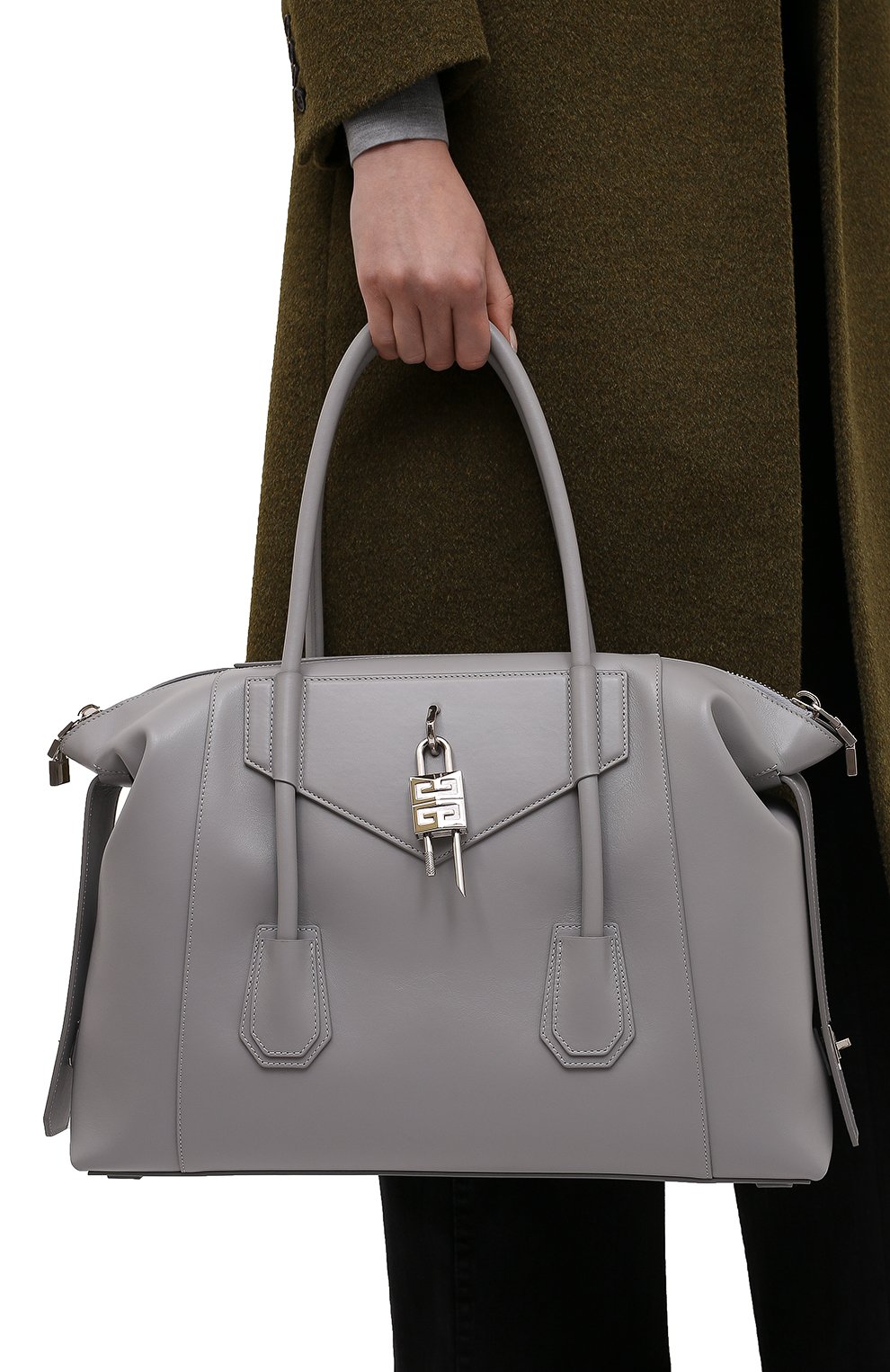 Сумка antigona GIVENCHY серого цвета по цене 240500 руб., арт. BB50HAB183, фото 2 Сумка antigona GIVENCHY, арт. BB50HAB183, фото 2