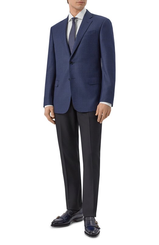 Шерстяной пиджак Giorgio Armani GM000336/TE20030 Синий  GM000336/TE20030 Фото 2