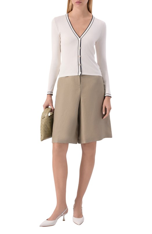 Шорты изо льна и шелка MVST M26.2PW.T011/F123 Хаки  M26.2PW.T011/F123 Фото 2