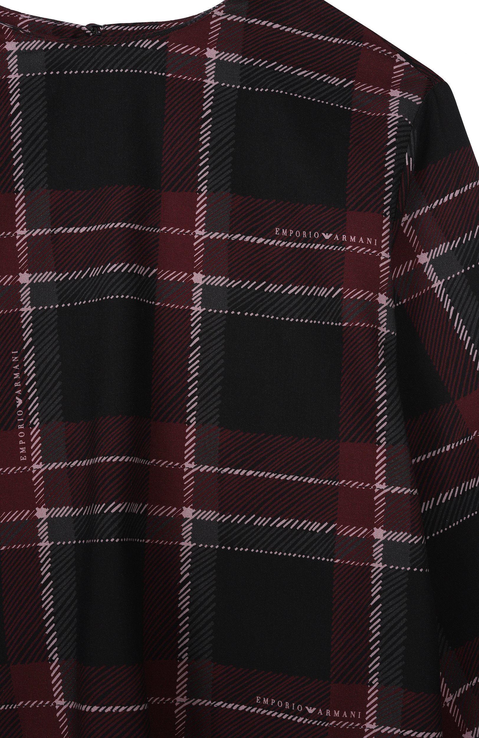Блузка из хлопка и вискозы EMPORIO ARMANI, арт. EG000869/AF26738, фото 3
