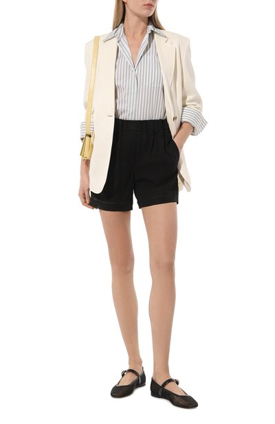 Женские хлопковые шорты BRUNELLO CUCINELLI, арт. MH911B1316