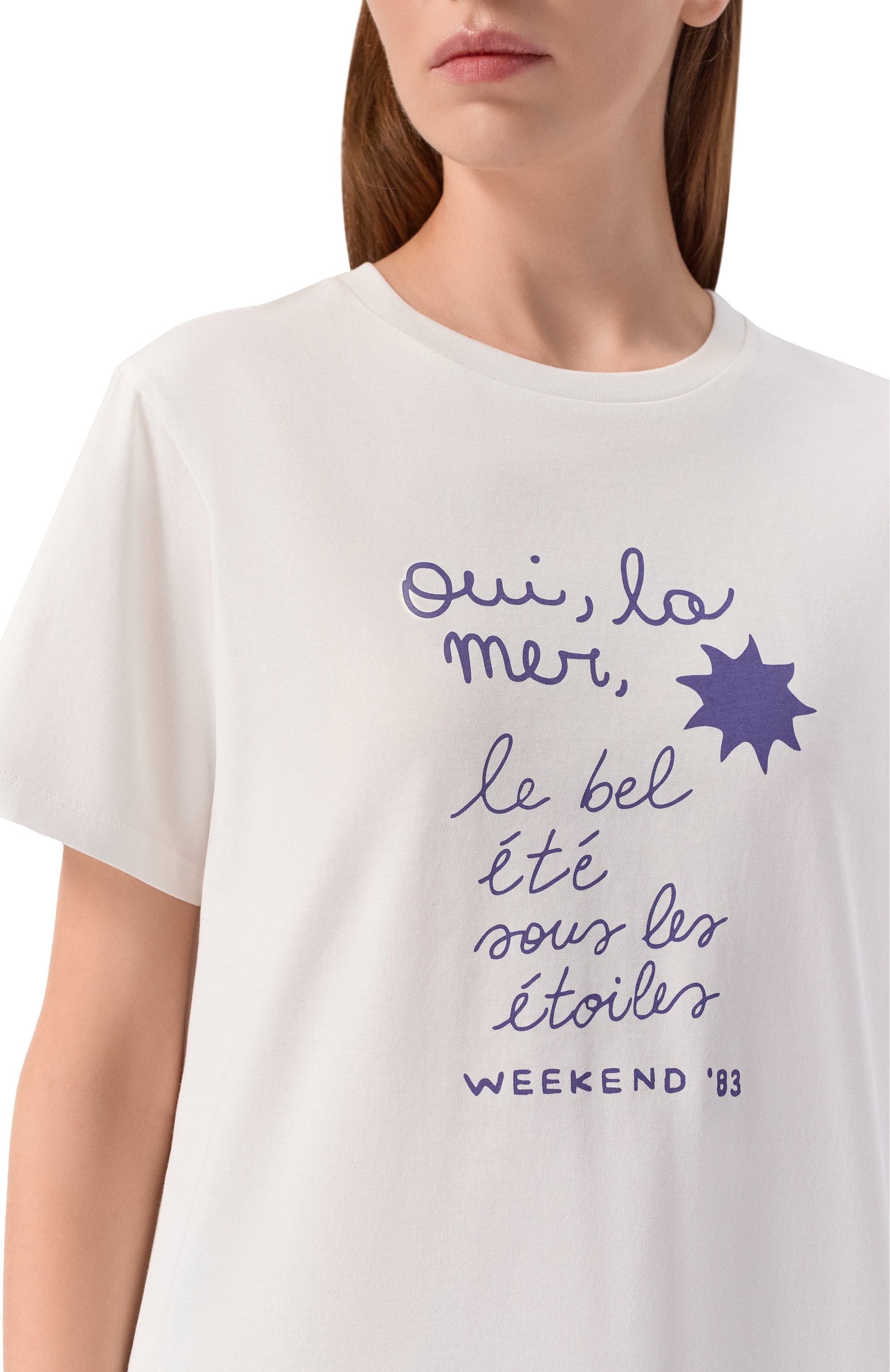 Хлопковая футболка WEEKEND MAX MARA, арт. WKDPANTERA, фото 5
