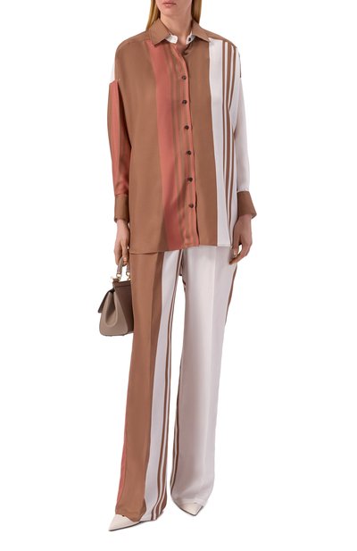 Шелковые брюки KITON, арт. D48122K0999G08, фото 2