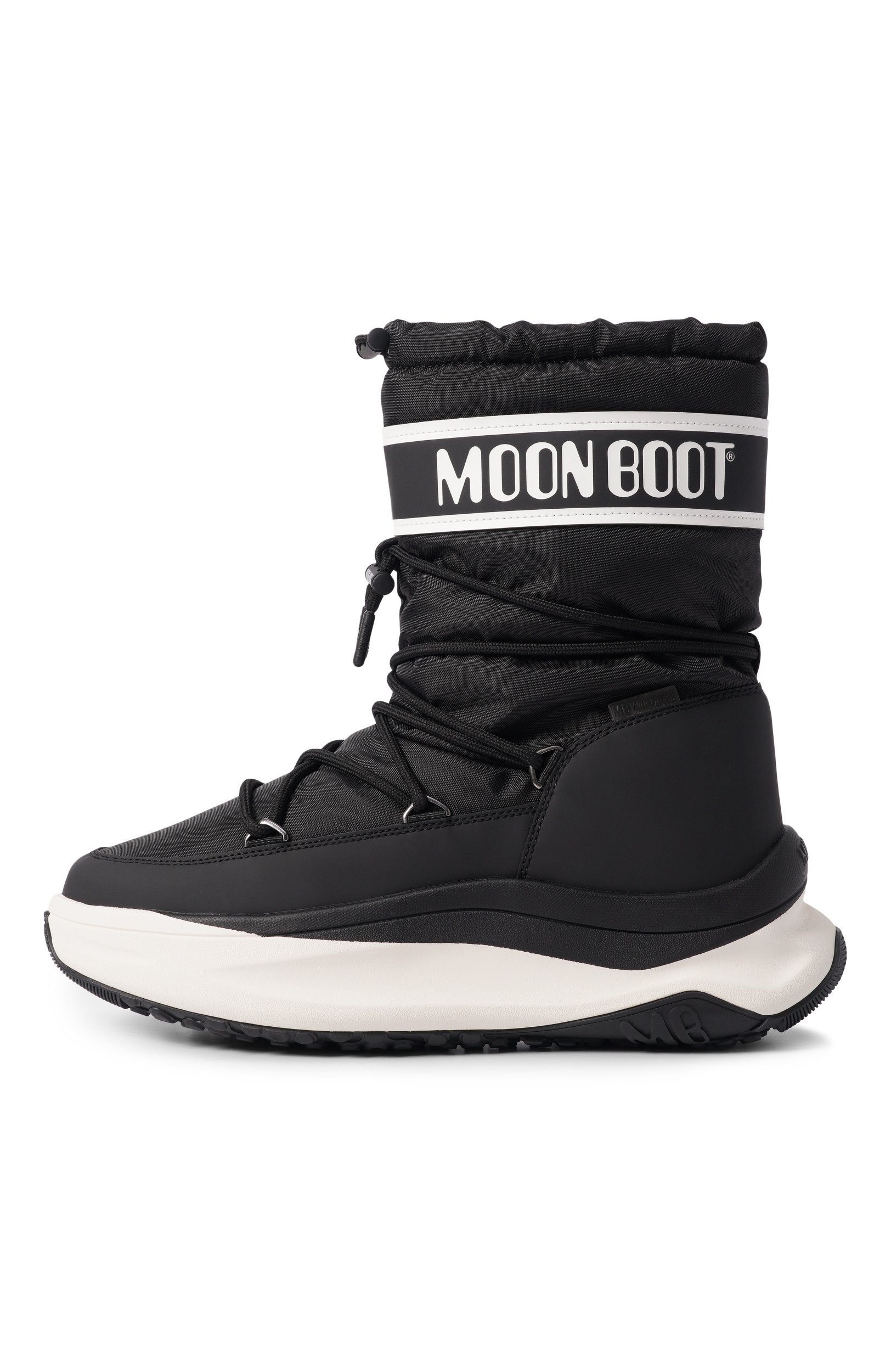 Комбинированные сапоги moon247 MOON BOOT черного цвета по цене 28400 руб., арт. 80D2490010, фото 3 Комбинированные сапоги moon247 MOON BOOT, арт. 80D2490010, фото 3