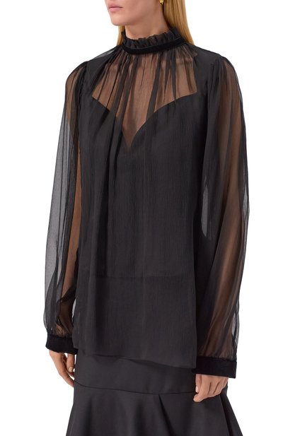 Шелковая блузка NINA RICCI, арт. 25ACT0023/SE1400, фото 3