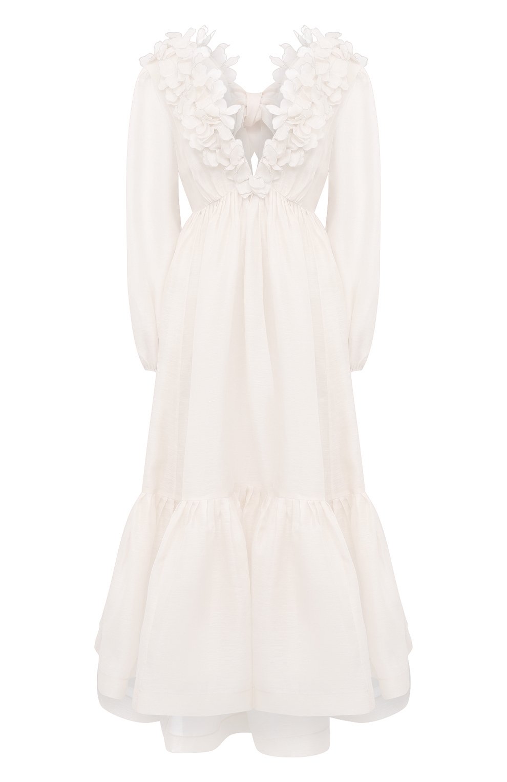 Платье из шелка и льна ZIMMERMANN, арт. 9807DAND, фото 1