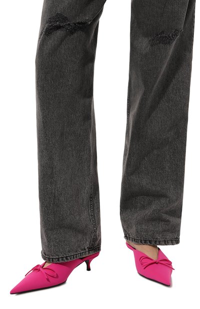 Текстильные мюли knife bow 40 BALENCIAGA, арт. 782553/W2ES0, фото 3