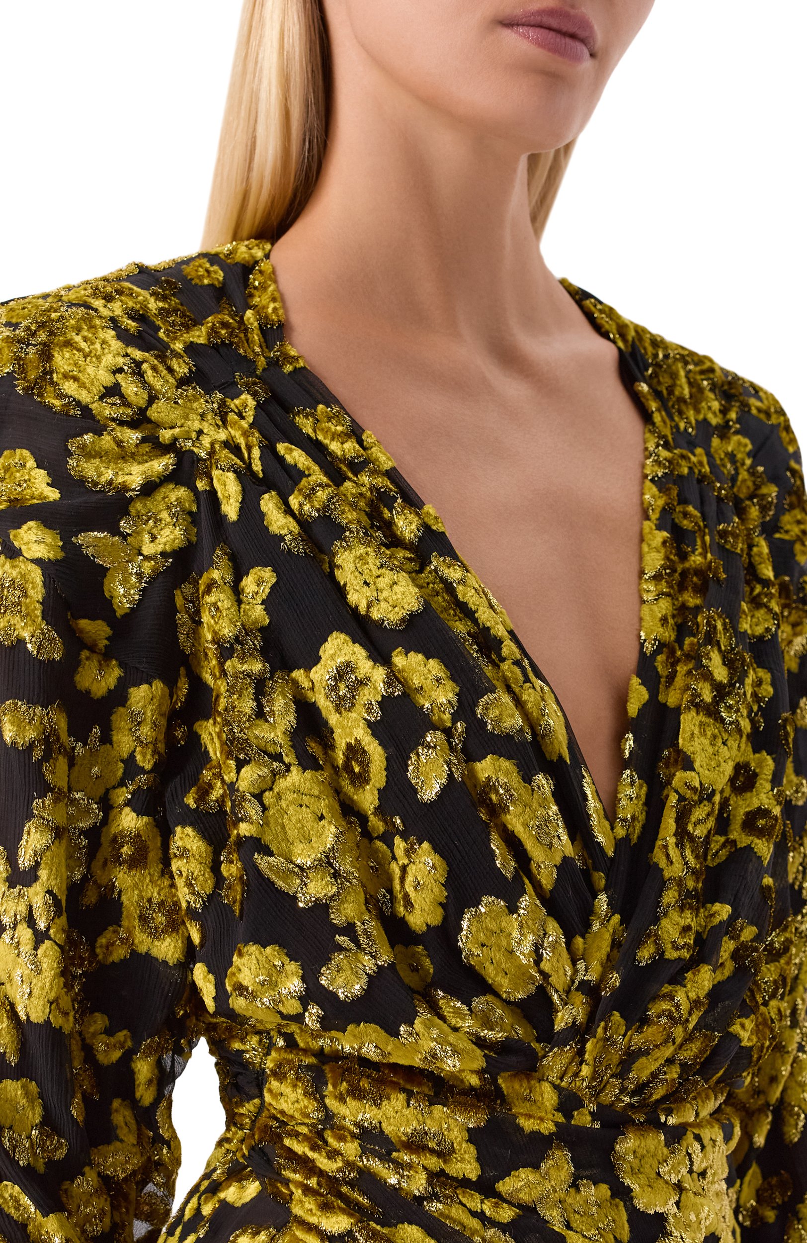 Платье из вискозы и шелка BALMAIN, арт. DR000000/0127, фото 4