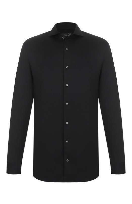 Хлопковая рубашка Van Laack VL-PER-LSF/180031/3XL Чёрный VL-PER-LSF/180031/3XL
