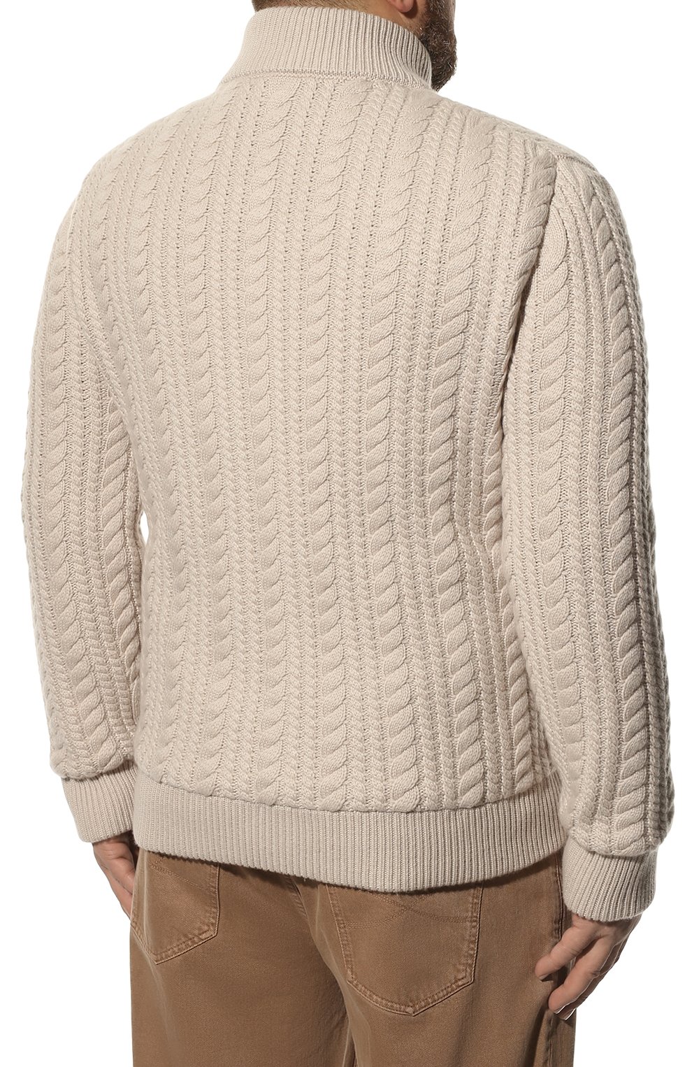 Кашемировый бомбер с меховой подкладкой ANDREA CAMPAGNA, арт. 21U266-XCNMER/58-60, фото 4