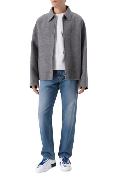 Кожаные кеды portofino DOLCE & GABBANA, арт. CS1759/A0219, фото 2