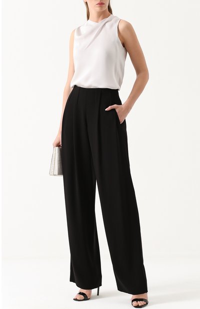 Широкие брюки прямого кроя с защипами GIORGIO ARMANI, арт. VAP02T/VA114, фото 2