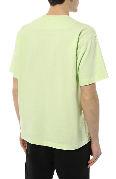 Хлопковая футболка STONE ISLAND светло-зеленого цвета по цене 24850 руб., арт. 781520444, фото 4 Хлопковая футболка STONE ISLAND, арт. 781520444, фото 4