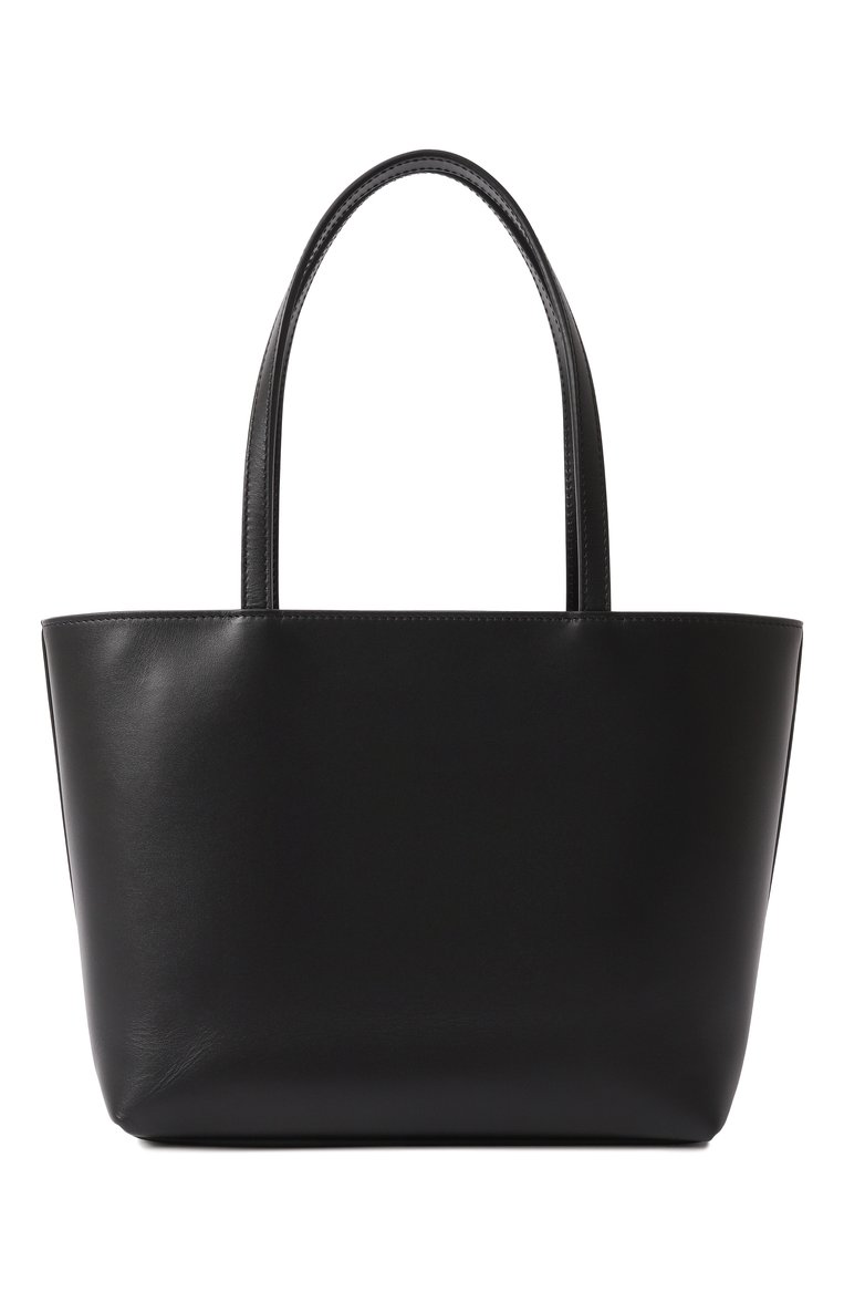 Женская сумка-тоут dg logo small DOLCE & GABBANA черного цвета, арт. BB7337/AW576 | Фото 6 (Материал: Натуральная кожа; Сумки-технические: Сумки-шопперы; Размер: small)