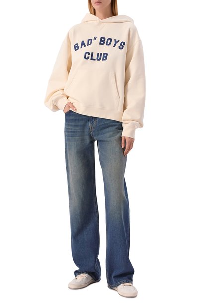 Хлопковое худи DSQUARED2 кремового цвета по цене 62950 руб., арт. S75GU0630/D25030, фото 2 Хлопковое худи DSQUARED2, арт. S75GU0630/D25030, фото 2