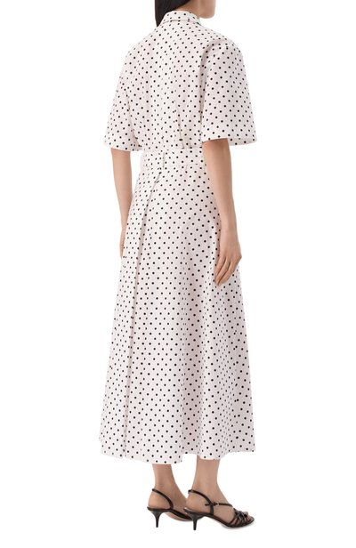 Хлопковое платье VALENTINO черно-белого цвета по цене 385500 руб., арт. 9B3VAKY1/ACJ, фото 3 Хлопковое платье VALENTINO, арт. 9B3VAKY1/ACJ, фото 3