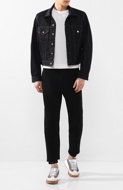 Джинсовая куртка HELMUT LANG темно-синего цвета по цене 55400 руб., арт. I09DM105, фото 2 Джинсовая куртка HELMUT LANG, арт. I09DM105, фото 2