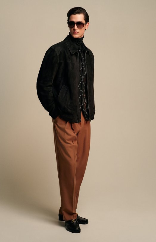 Шерстяные брюки Dries Van Noten 020998-2246-712 Бежевый  020998-2246-712 Фото 6