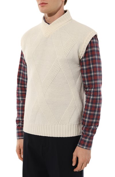 Шерстяной жилет KITON, арт. UMM054902, фото 3