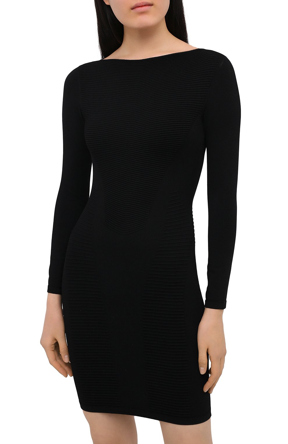Платье из вискозы DSQUARED2 черного цвета по цене 72200 руб., арт. S72CV0138/S17545, фото 3 Платье из вискозы DSQUARED2, арт. S72CV0138/S17545, фото 3