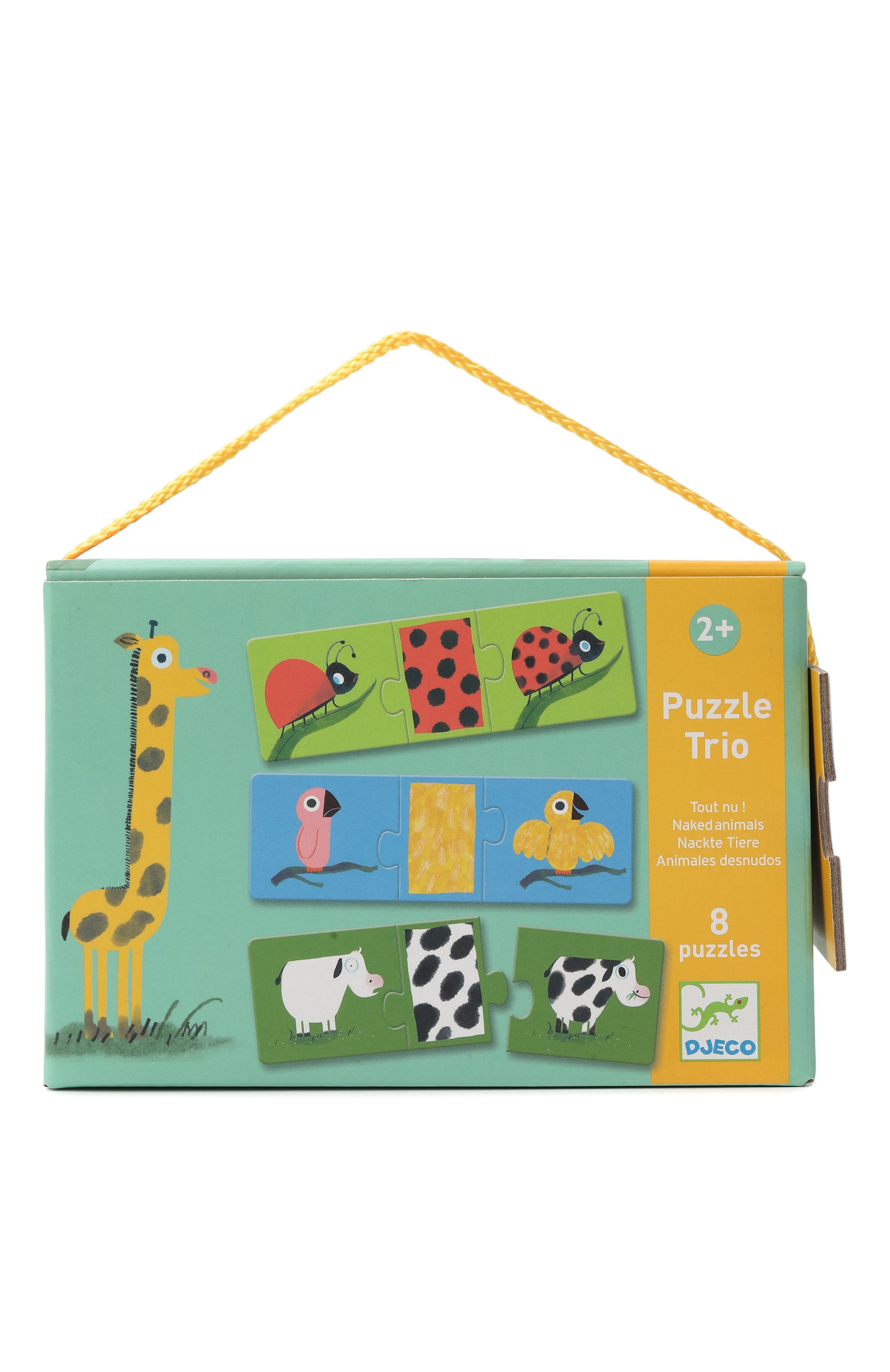 Пазл-трио одень животных DJECO разноцветного цвета по цене 1520 руб., арт. DJ08186, фото 1 Пазл-трио одень животных DJECO, арт. DJ08186, фото 1