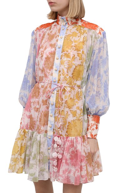 Хлопковое платье ZIMMERMANN разноцветного цвета по цене 97450 руб., арт. 3168DP0S, фото 3 Хлопковое платье ZIMMERMANN, арт. 3168DP0S, фото 3