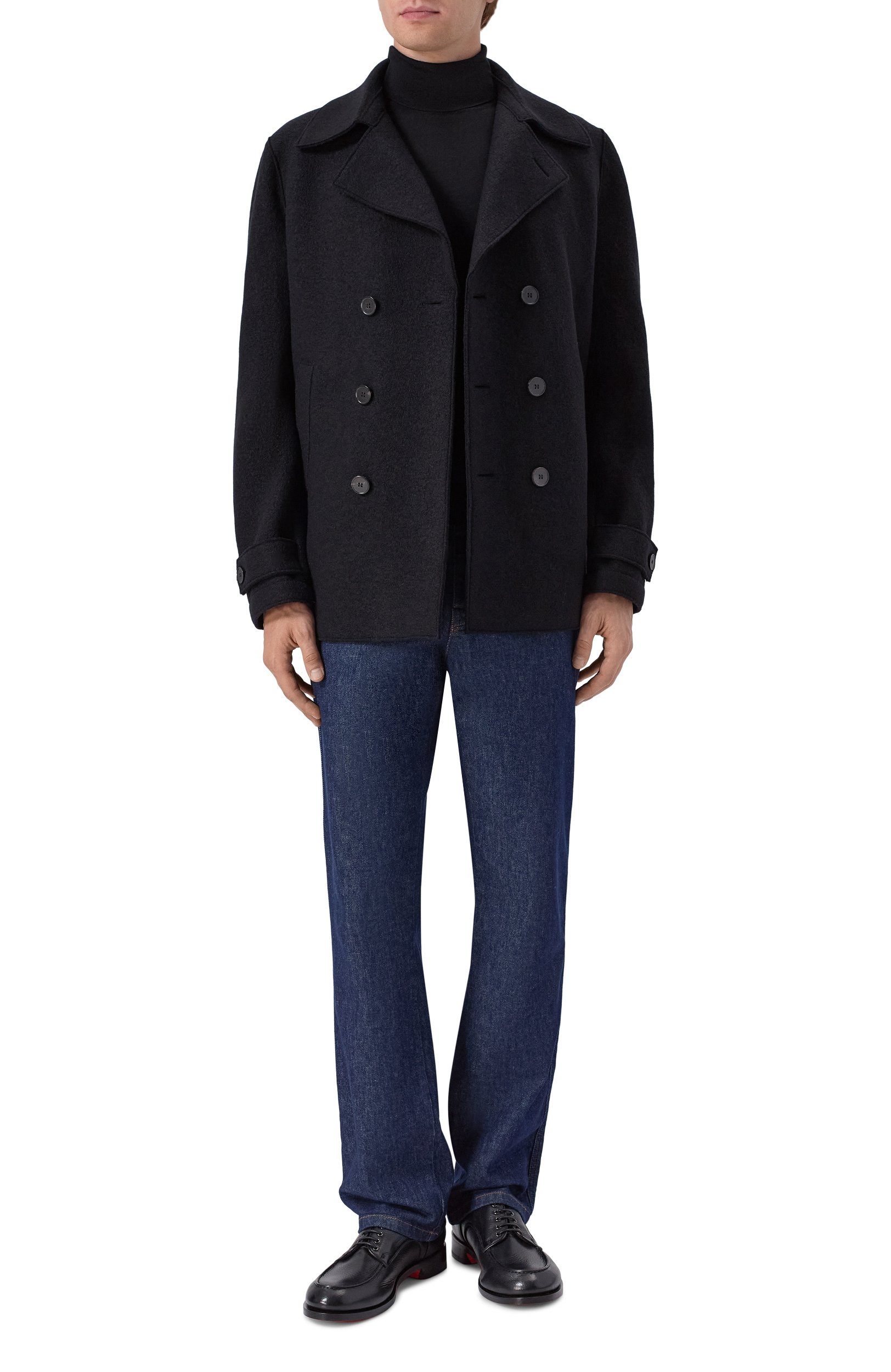 Шерстяная водолазка CORNELIANI черного цвета по цене 66850 руб., арт. 28M523/2A25126, фото 2 Шерстяная водолазка CORNELIANI, арт. 28M523/2A25126, фото 2