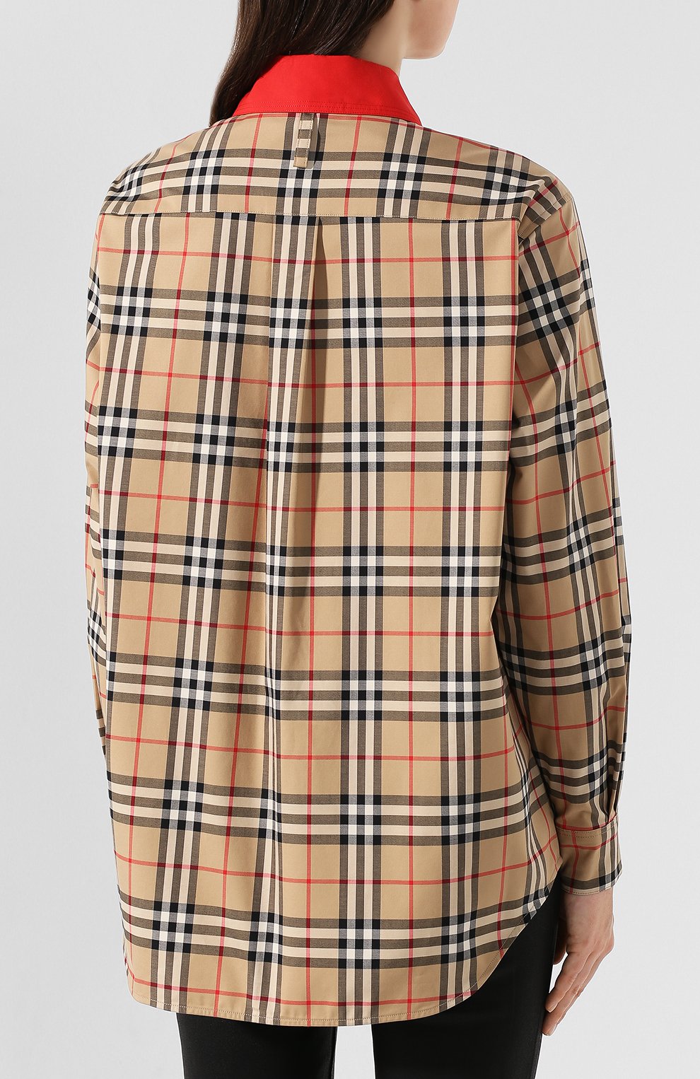 Хлопковая рубашка BURBERRY, арт. 8024251, фото 4