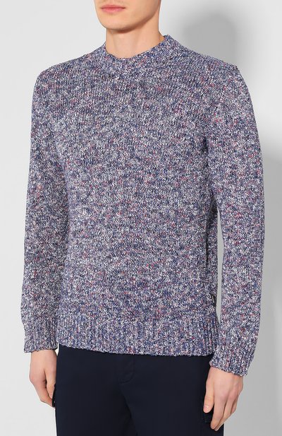 Хлопковый свитер ZEGNA, арт. VUR30/ZZ110, фото 3