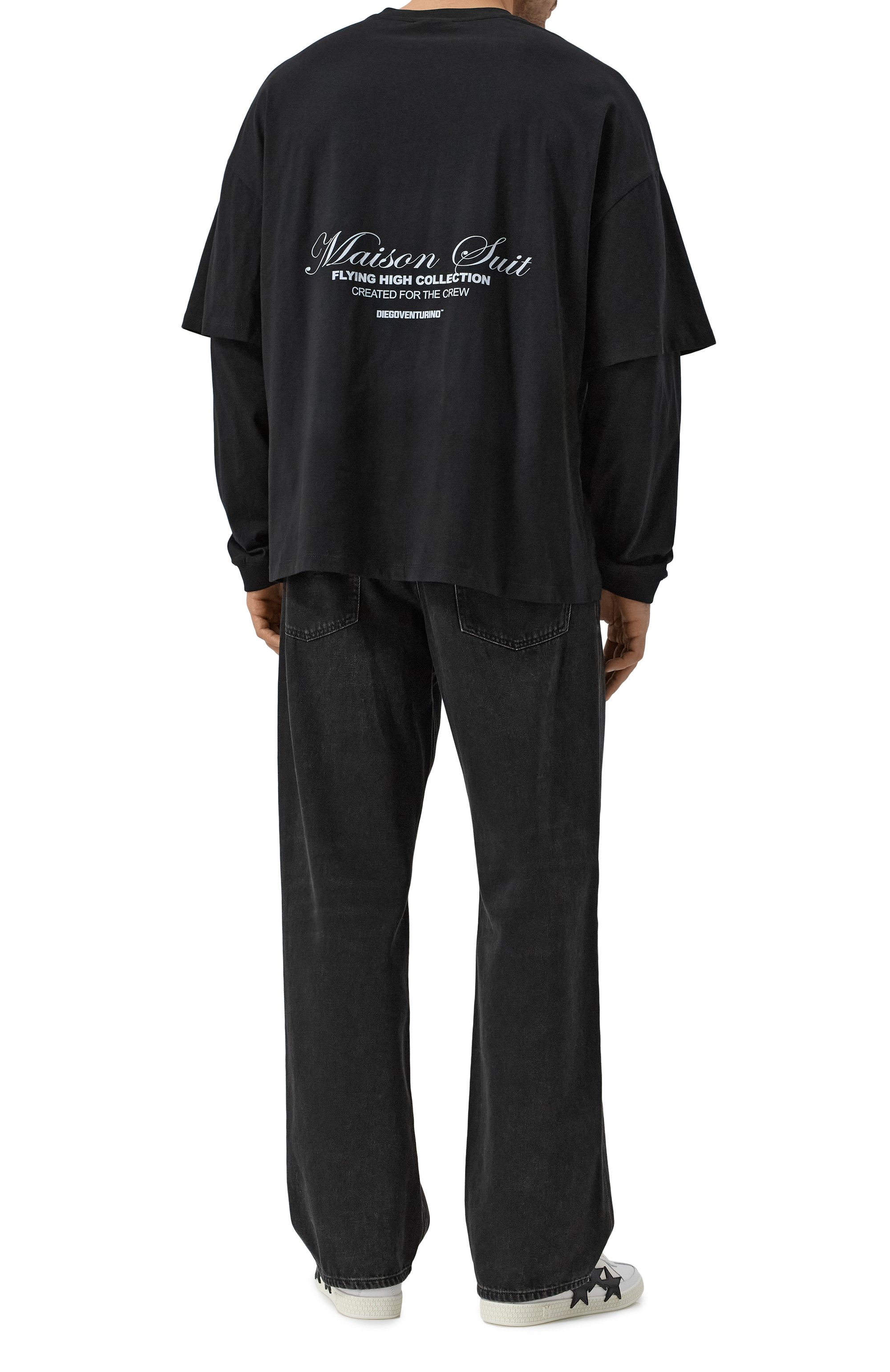 Хлопковый лонгслив DIEGO VENTURINO, арт. DVTS-MLCL0G0, фото 2