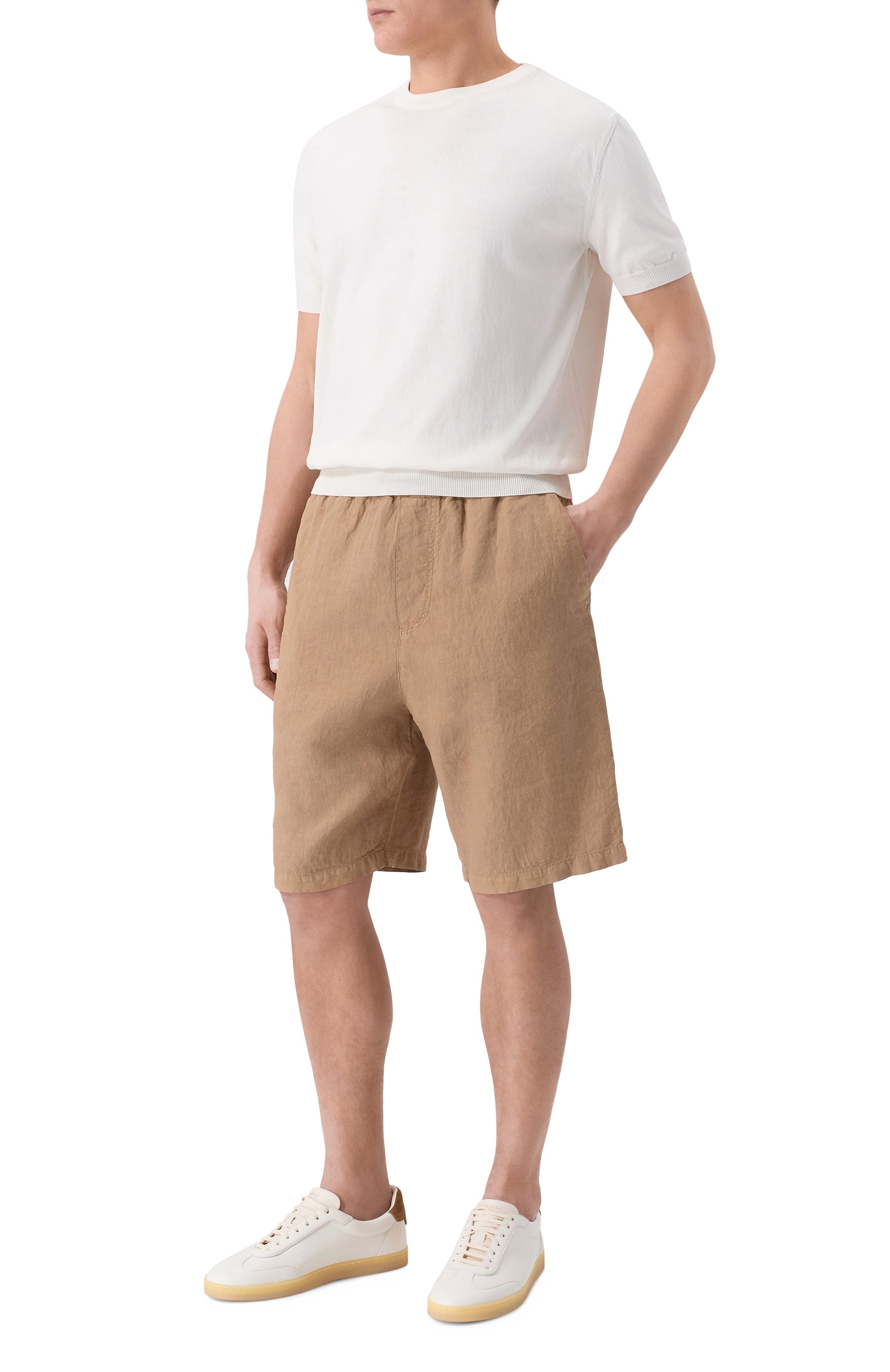 Льняные шорты 120% LINO, арт. 33ALIM29CM/0253/000, фото 2