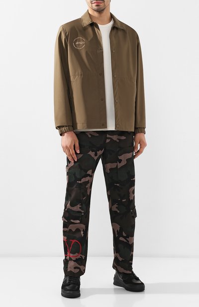 Куртка HELMUT LANG хаки цвета по цене 23450 руб., арт. J04HM104, фото 2 Куртка HELMUT LANG, арт. J04HM104, фото 2