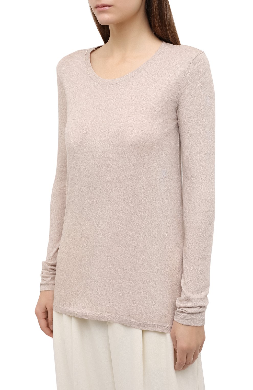 Лонгслив ATM ANTHONY THOMAS MELILLO бежевого цвета по цене 23150 руб., арт. AW1369-EAL, фото 3 Лонгслив ATM ANTHONY THOMAS MELILLO, арт. AW1369-EAL, фото 3
