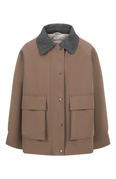 Женская хлопковая куртка BRUNELLO CUCINELLI, арт. MM5397907P