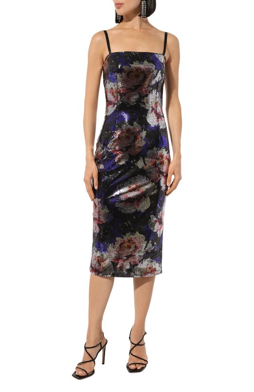 Платье с отделкой пайетками Dolce & Gabbana F6EAVT/FSSKL Фиолетовый  F6EAVT/FSSKL Фото 3