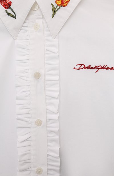 Хлопковая рубашка DOLCE & GABBANA, арт. L56S14/FU5WJ, фото 3