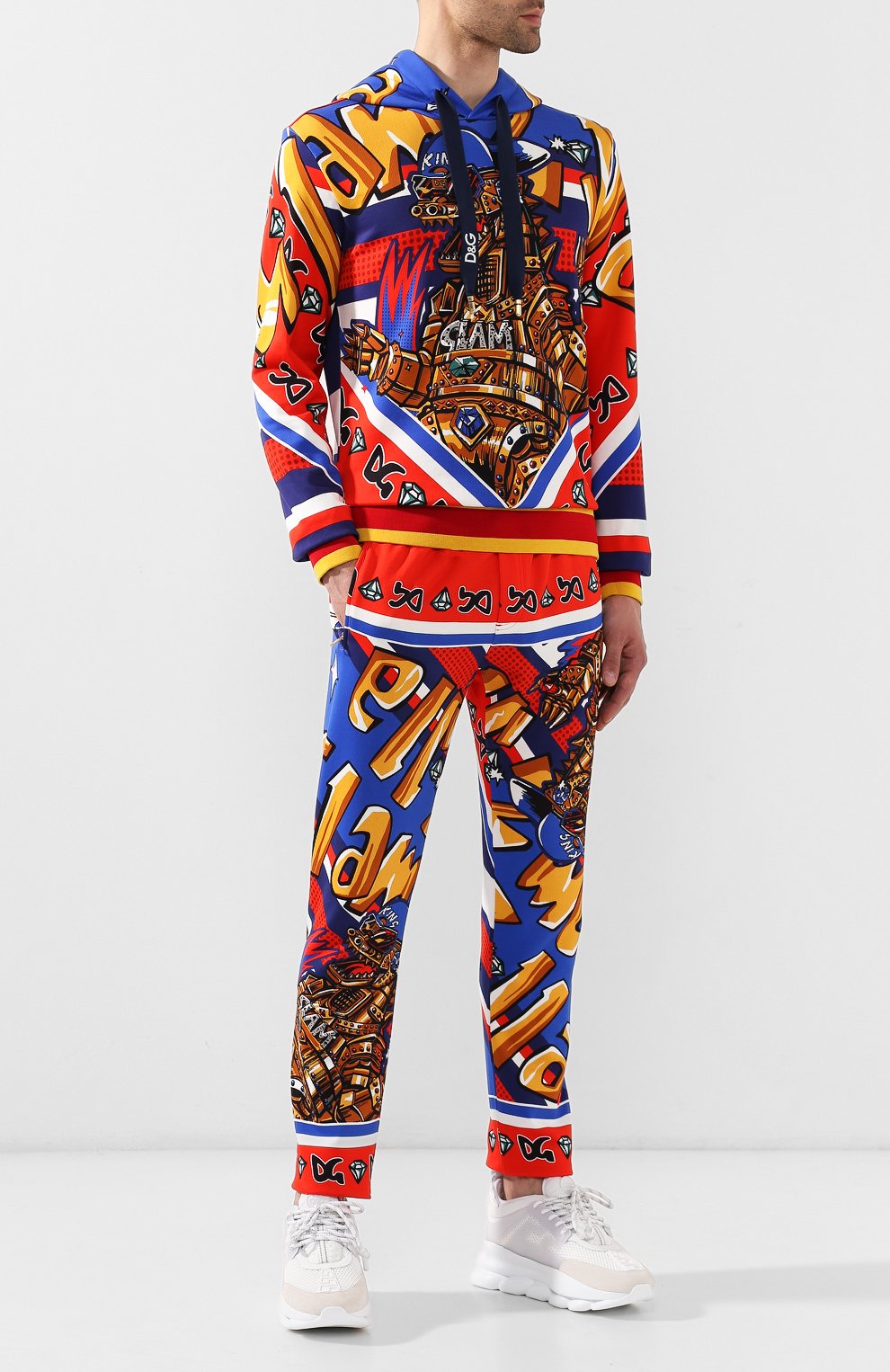 Хлопковые брюки DOLCE & GABBANA, арт. GYH8AT/HH7LN, фото 2