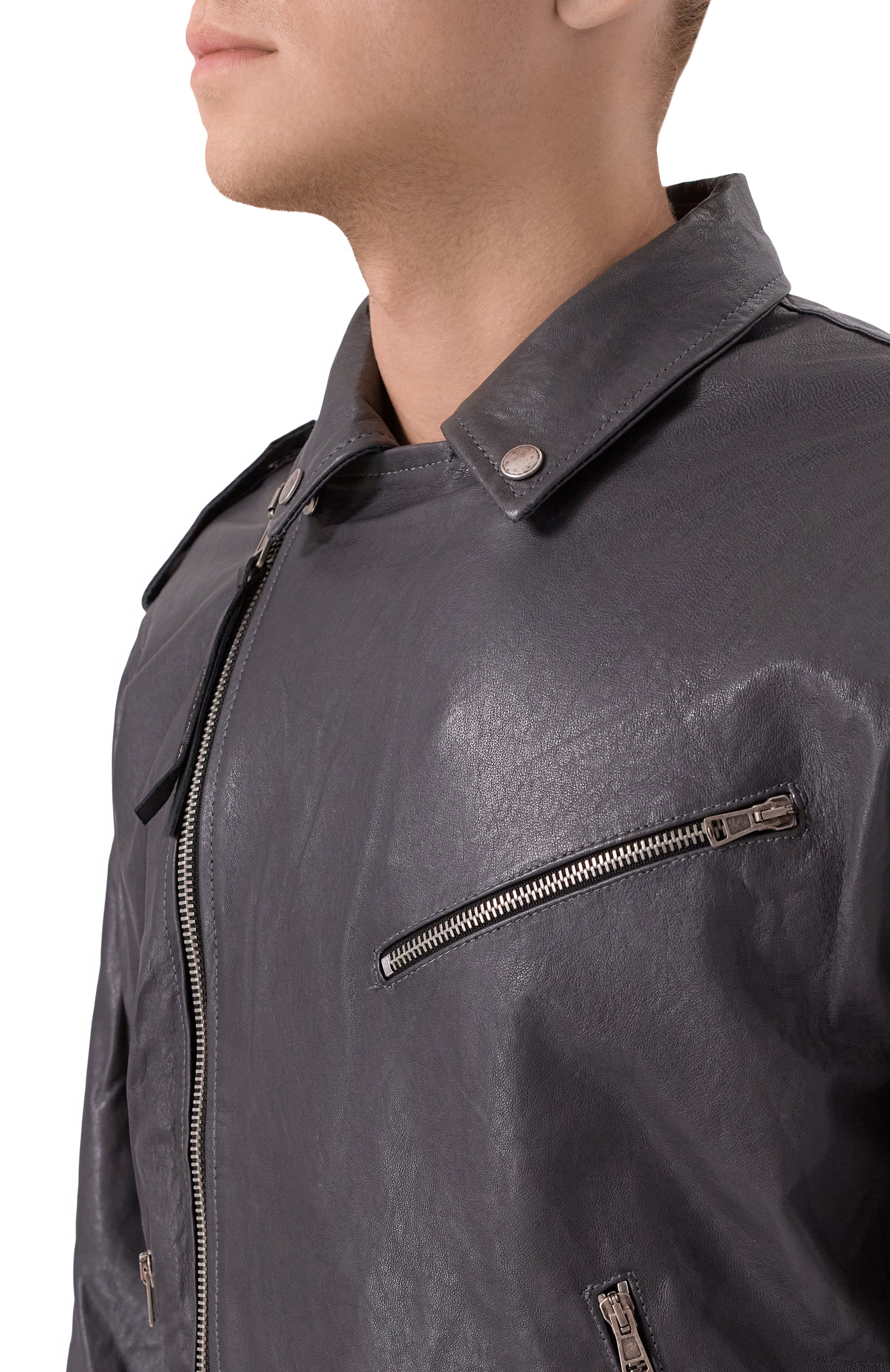 Кожаная куртка NEVER ENOUGH, арт. MJL072, фото 5