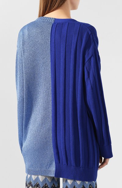 Кардиган из смеси хлопка и вискозы M MISSONI синего цвета по цене 55700 руб., арт. 2DM00086/2K004X, фото 4 Кардиган из смеси хлопка и вискозы M MISSONI, арт. 2DM00086/2K004X, фото 4